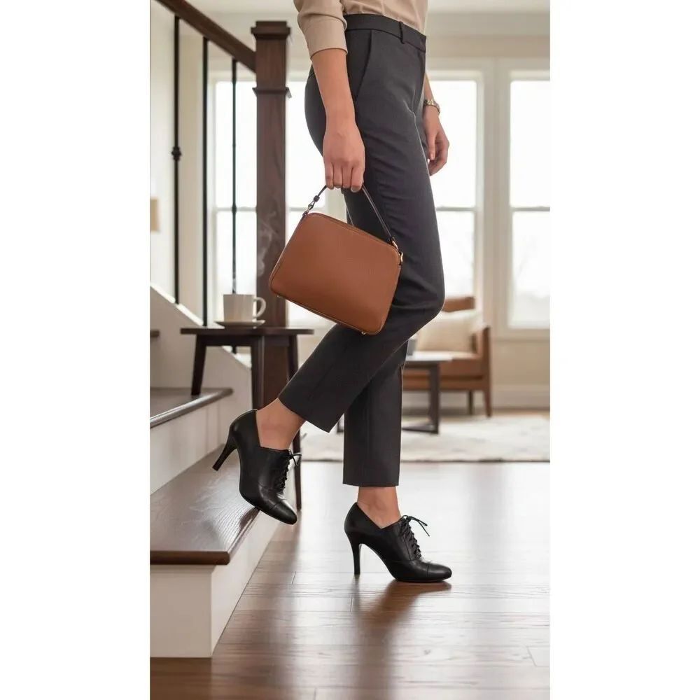 Black stiletto heels